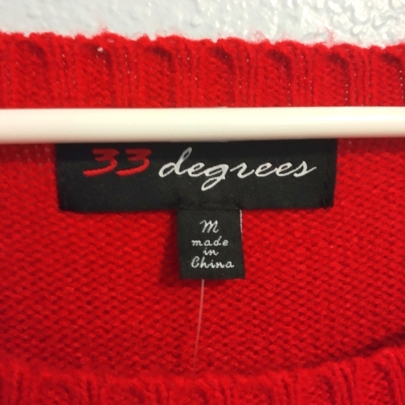 NWT Christmas Scoop Neck Sweater Tunic with Gingerbread Man and Peppermi… - Picture 5 of 9